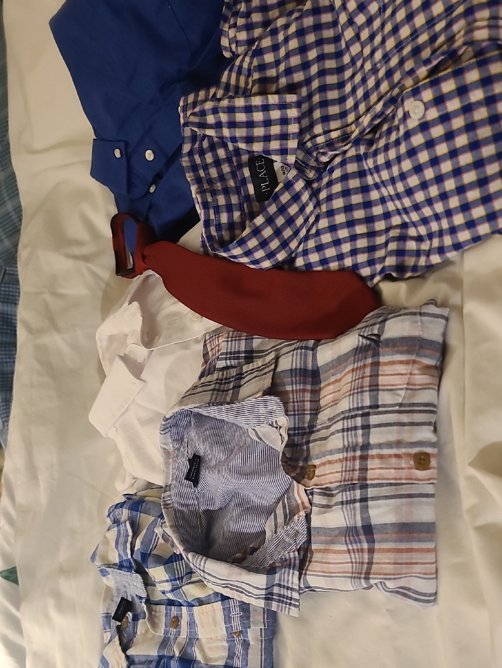 The Children's Place Blue & White Plaid Button-Down Shirt